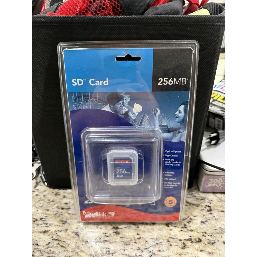 SanDisk 256MB SD Card - Retail - SDSDB-256-AW30 Box A